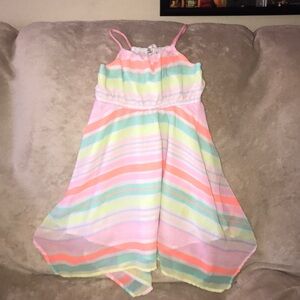 H&M neon striped US 1.5 - 2 years dress 💕